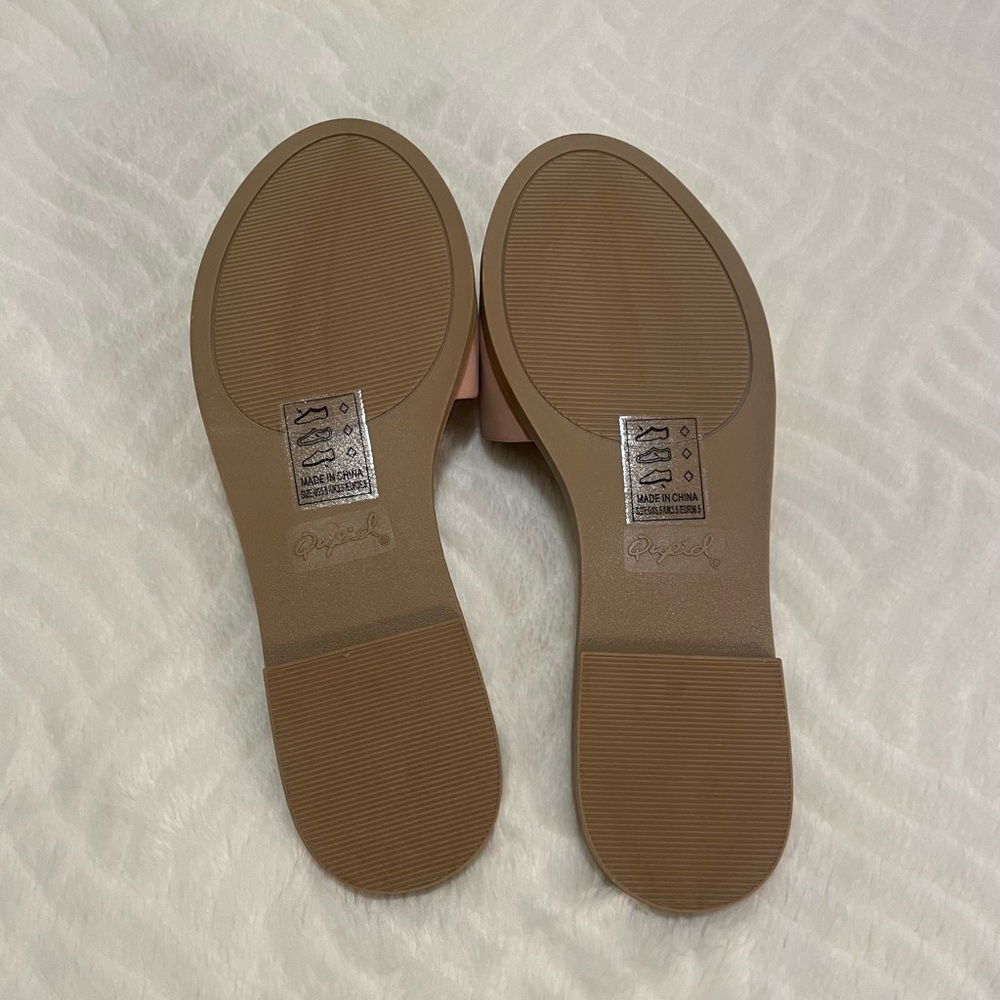 Flat slide sandal Blush - Picture 3 of 4